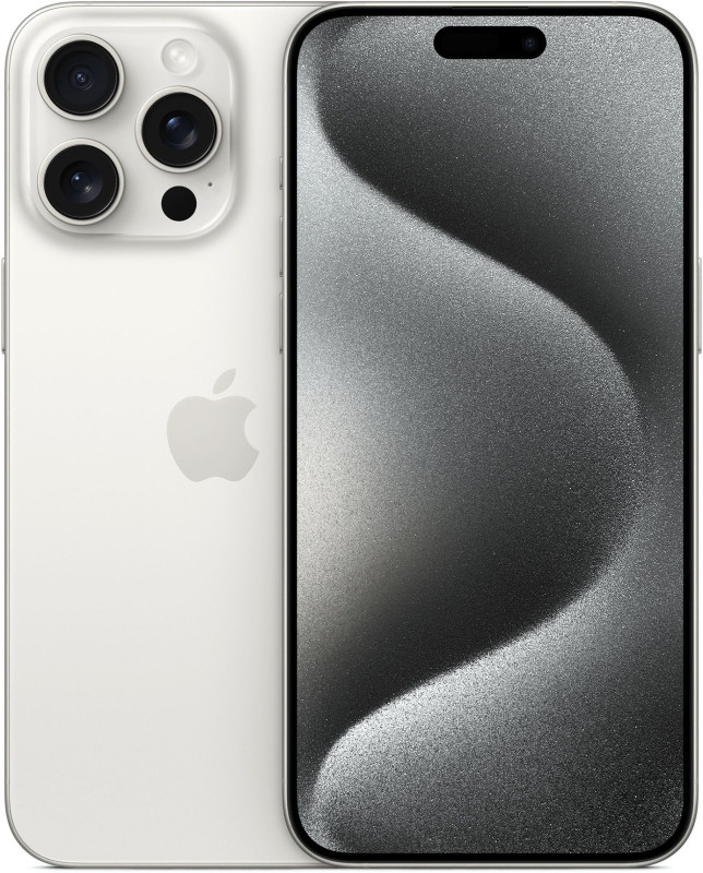 Смартфон Apple iPhone 15 Pro Max 256GB White Titanium Dual SIM (nano-SIM)