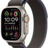 Apple Watch Ultra 2 49мм, корпус из титана, ремешок Trail цвета «синий/чёрный»